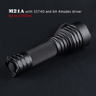 ไฟฉาย Convoy M21A พร้อม SST40 LED 2300lm 6500K 5000k สําหรับตั้งแคมป์ เดินป่า