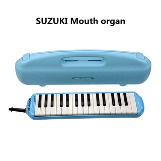 【จัดส่งที่รวดเร็ว】 SUZUKI เมโลเดียน เมโลเดี้ยน Melodion 32 คีย์ พร้อมกล่องแข็ง Melodian วัสดุเรซิน ABS