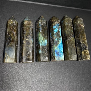 หินลาบราโดไรท์ ทรงแท่ง (Labradorite Tower) Lot #2