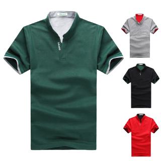 2020 ใหม่เสื้อโปโลปกแขนสั้นผู้ชายฤดูร้อนพอดีผู้ชายลำลอง