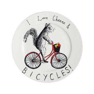 จาน I love Cheese &amp; Bicycles  by Jimbobart