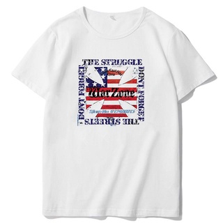 เสื้อยืดผ้าฝ้ายพิมพ์ลาย เสื้อยืด พิมพ์ลายกราฟฟิค Warzone Dont Forget The Struggle Punk Hardcore สไตล์พังก์ เรโทร โอเวอร์