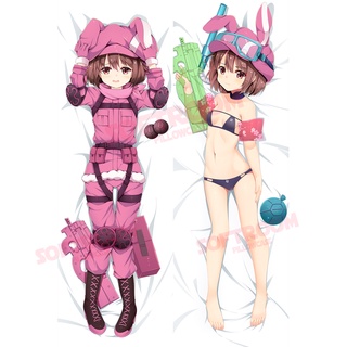 Llenn Sword Art Online GGO Dakimakura ปลอกหมอน แบบนิ่ม ลายอนิเมะญี่ปุ่น Otaku ขนาด 50x150 ซม. สําหรับตกแต่งบ้าน โซฟา DK2591