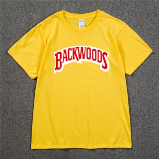 T-shirt  Backwoods เสื้อยืดแขนสั้น ผ้าฝ้าย พิมพ์ลาย BACKWOODS สไตล์ฮิปฮอป ร็อค สตรีท แฟชั่นสําหรับผู้ชาย 2022S-5XL