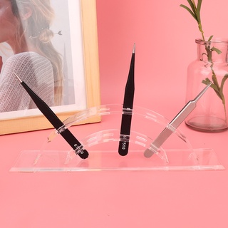 Tweezers Stand แหนบอะคริลิคใส 6 หลุม สําหรับวางขนตาปลอม