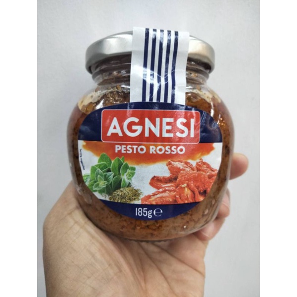Agnesi Pesto  Rosso Sauce ซอส 185กรัม ราคาสุดฟิน