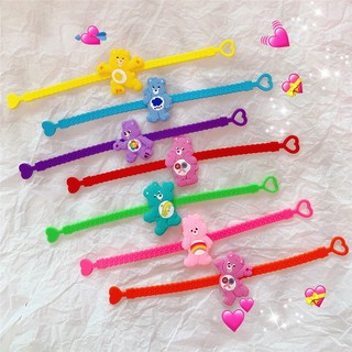 PVC Cartoon Bear Bracelet_1ชิ้น สร้อยข้อมือหมีการ์ตูน