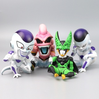 โมเดลตุ๊กตา Dragon Ball GK Vertical Middle Finger Demon Buobi Heart Freeza Salu ของเล่นสําหรับเด็ก