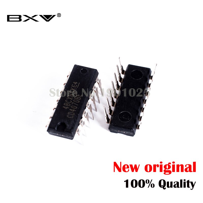 10 ชิ้น/ล็อต CD4070BE DIP14 CD4070 DIP 4070BE DIP-14 ใหม่และ IC