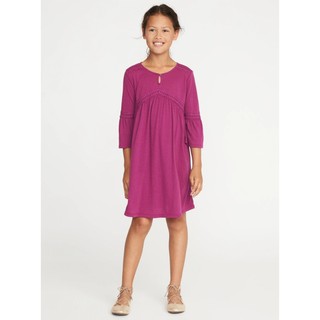 Old Navy Crinkle-Jersey Crochet-Lace Dress for Girls