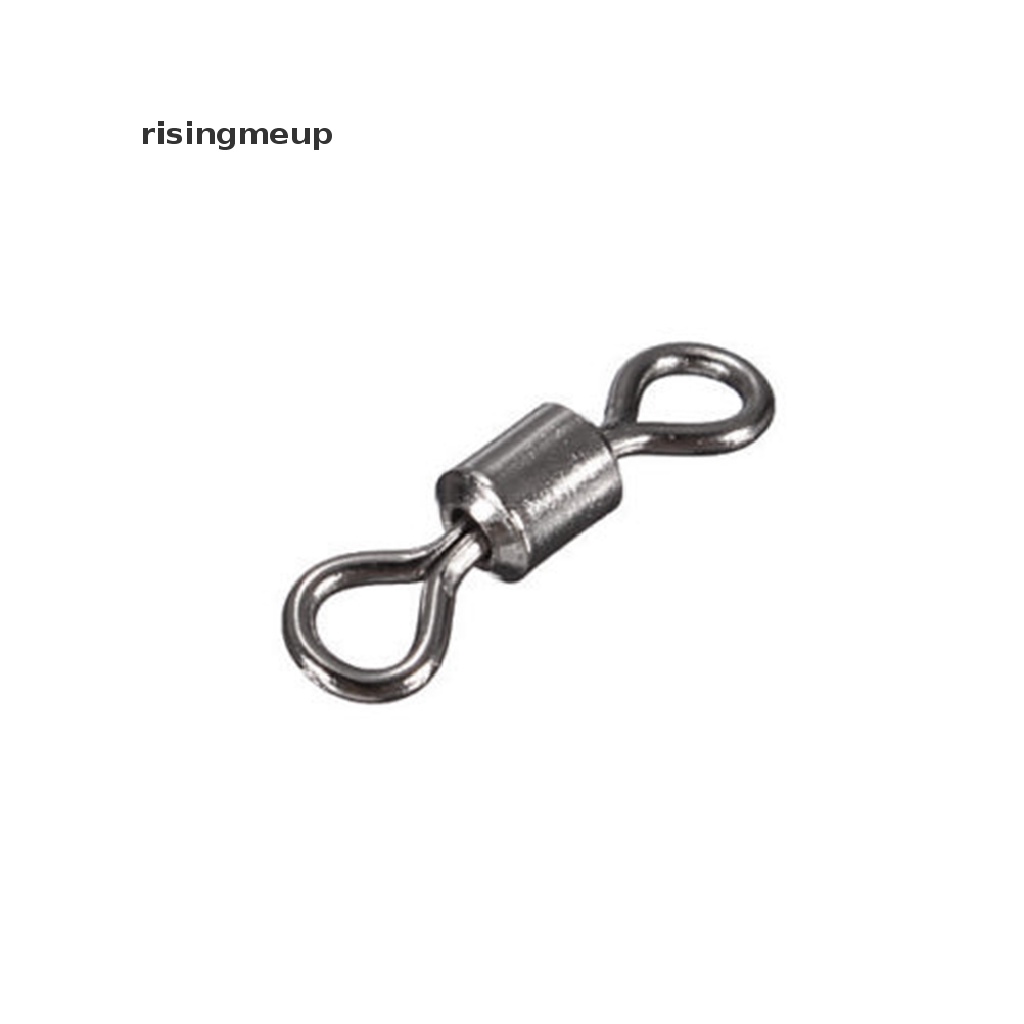 [risingmeup] อุปกรณ์ตกปลา ลูกหมุนตากลม 100 ชิ้น ♨ขายดี - รูปที่ 2