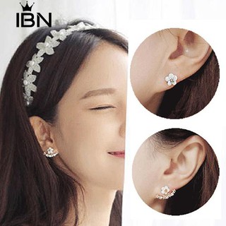 * ต่างหูรูปดอกเดซี่เล็ก ๆ น้อย ๆ Rhinestone Ear Earbings Ear Studs