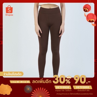 ⚡️ลดเหลือ91บาท ใส่โค้ดDETFEB30 ⚡️ส่งเร็วVerano เลคกิ้ง legging กางเกงขายาว กางเกงรัดรูป สีน้ำตาล สะโพกยืดถึง40 นิ้ว