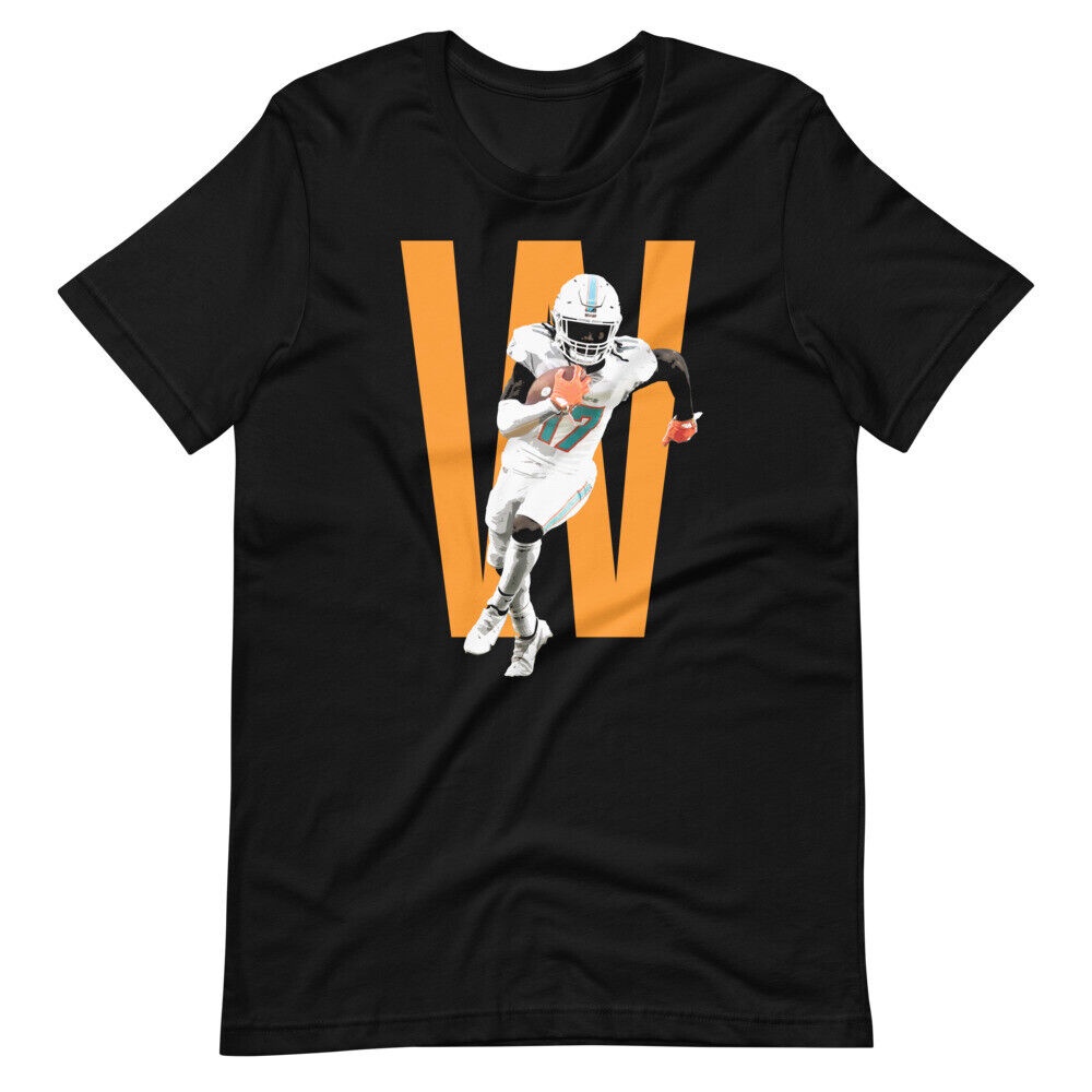 ที่กําหนดเอง Jaylen Waddle Miami Football เสื้อยืดคุณภาพสูงหลายสีให้เลือก