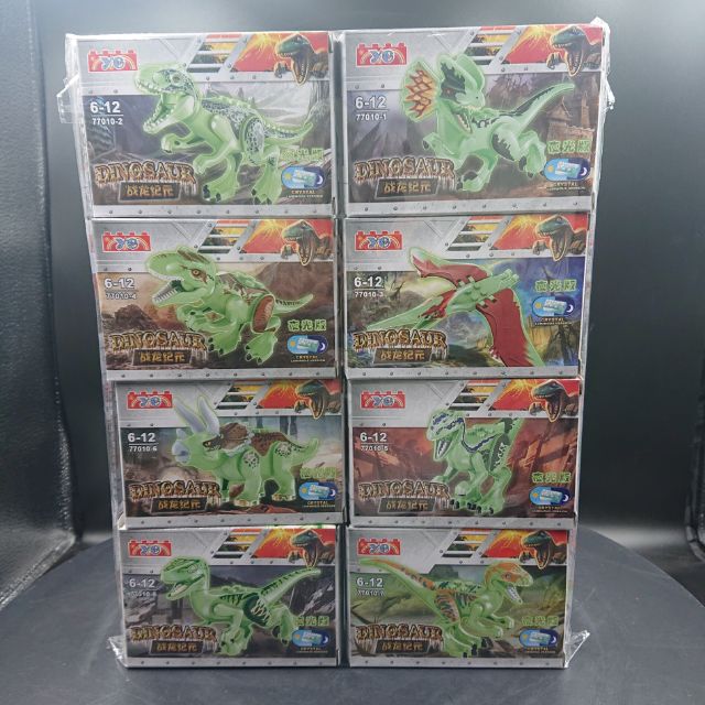 เลโก้จีน​ ไดโนเสาร์​ YG77010 เรืองแสงได้!! ครบชุด​ 8​ แบบ​ ซื้อ​ทีเดียว​จบ​ ​ราคา​ถูก​ ​