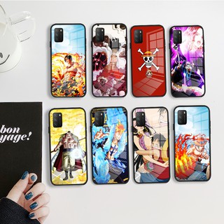 One Piece Luffy เคส for Xiaomi POCO M3 Redmi 9T เคสโทรศัพท์ Case Tempered Glass Phone Casing กล่องแก้ว Cartoons Matte Hard Anti-Scratch Shockproof Cover