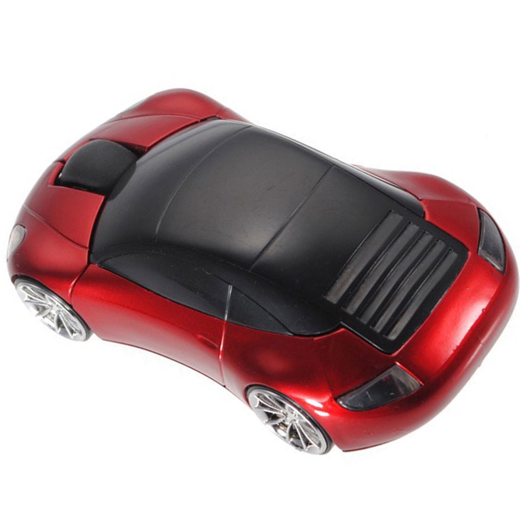 2 4GHz Wireless Mouse Car Shape 3 Buttons Optical Computer Cordless USB Receiver Office Laptop Mice #8
