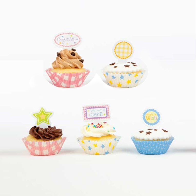 ป้าย Surprise 40 Cupcake Toppers สําหรับตกแต่งเค้ก DDSS02