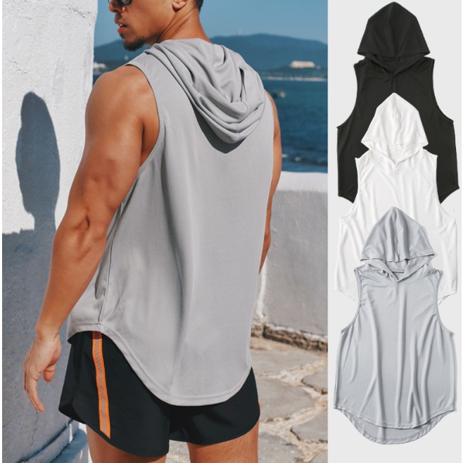 เสื้อออกกำลังกายมีฮู้ดผู้ชาย (พร้อมส่ง) รุ่น136