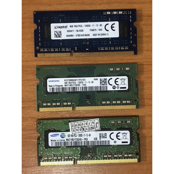 RAM Notebook DDR3L  4GB มือสองสภาพดี