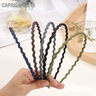 Capricorn315 ที่คาดผม แบบหยัก สีแคนดี้ ยืดได้ 180 องศา สไตล์มินิมอล แฟชั่นสําหรับผู้หญิง