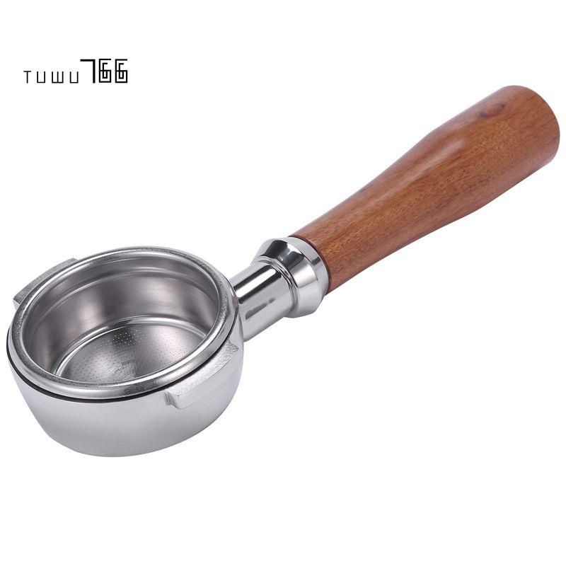 58Mm Stainless Steel Coffee Machine E61 No Base Filter Bracket Coffee Bottomless Handle Coffee Spoon
