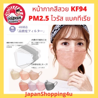 หน้ากาก KF94 กันฝุ่น PM 2.5 สีสวย  Cicibella Mask จากประเทศญี่ปุ่น