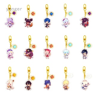 Anime Genshin Impact Cartoon Keychain For Women Accessories Cute Bag Pendant Keyring