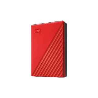 (ลุ้นรับVoucher Starbucks มูลค่า 100 บาท)Western Digital HDD 1 TB External Harddisk ฮาร์ดดิสพกพา รุ่น My Passport 2019 ,RED ,1TB, USB 3.0