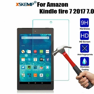 ฟิล์มกระจกนิรภัยกันรอยหน้าจอแท็บเล็ต สําหรับ Amazon Kindle Fire 7 2017 2019 HD8 HD 10 2017 10.0 Oasis E-reader 7.0 9th 2017