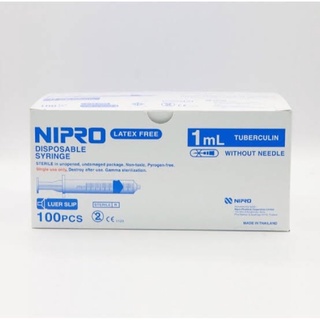 ไซริ้งค์ nipro 1 ml 100ชิ้น/กล่อง