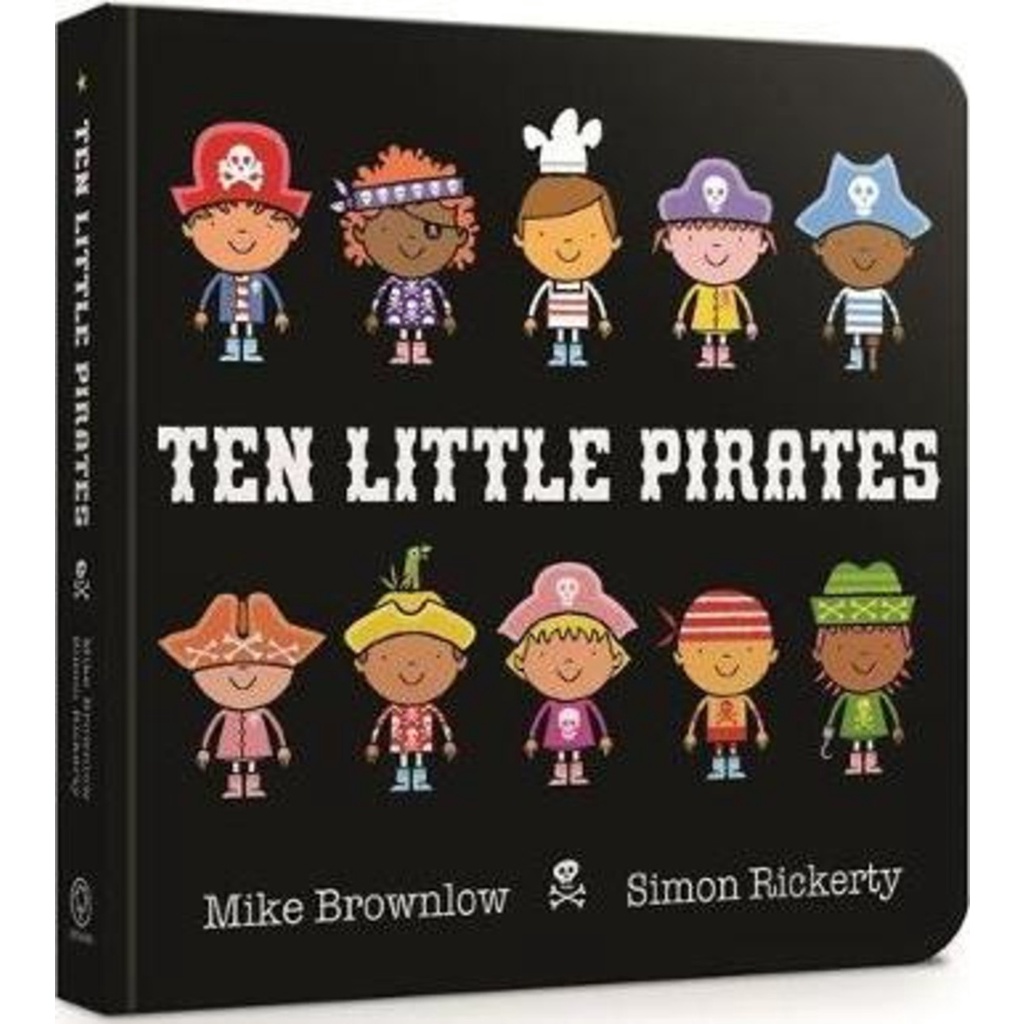 Ten Little Pirates Board Book โดย Mike Brownlow (ฉบับสหราชอาณาจักรปกอ่อน)