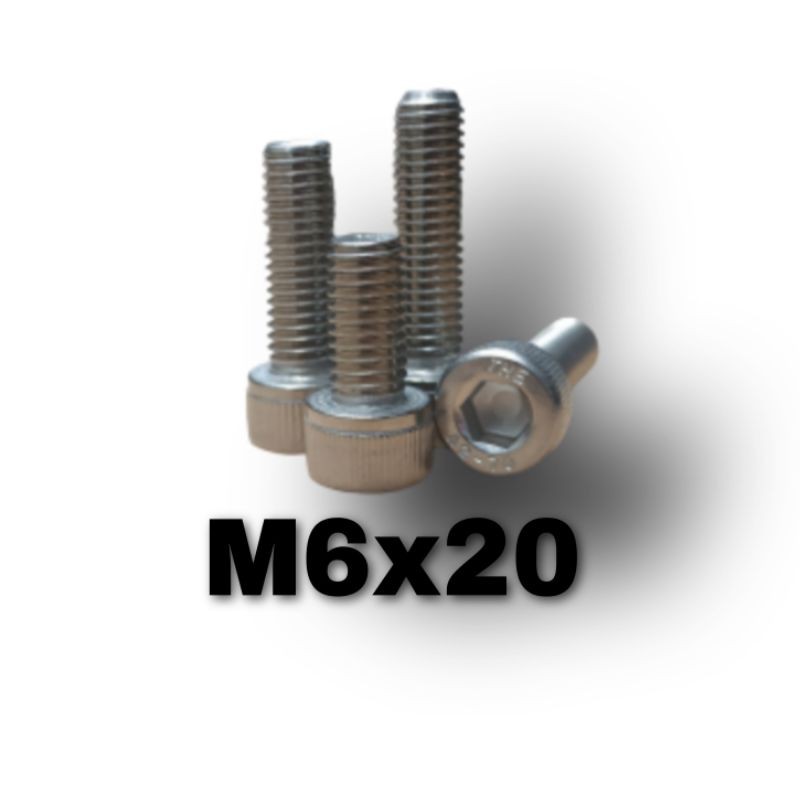 Bolt L M6 X 20 Stainless / Bolt L M6 x 20 SUS 304 / Bolt L M6x20 Stainless