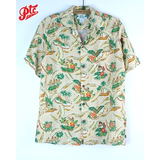 เสื้อฮาวาย TWO PALMS Friendly Isle  Cream HAWAII SHIRT