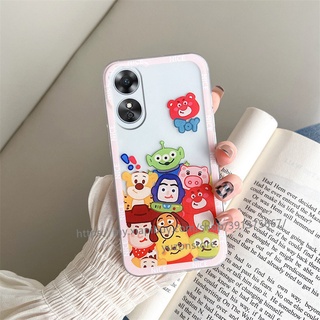 พร้อมส่ง เคสโทรศัพท์มือถือ ป้องกันเลนส์ ลายการ์ตูน Toy Story สําหรับ OPPO A78 5G A78 2023 เคสโทรศัพท เคส Phone Case