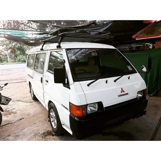 แร็คหลังคา สำหรับรถตู้ มิตซูบิชิ Mitsubishi L300 Delica รุ่นปี 1990-1997 หลังคาสูง ของใหม่ ไม่เจาะหลังคา