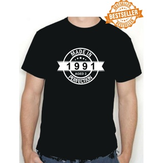 [S-5XL]เสื้อยืด พิมพ์ลาย BIRTHDAY Made In 1991 30th สําหรับผู้ชาย 768889