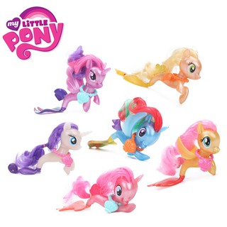 โมเดลตุ๊กตา My Little Pony ของเล่นสําหรับเด็ก มี 6 สี Movie My Little Pony Toy Model Dolls Gift Toy