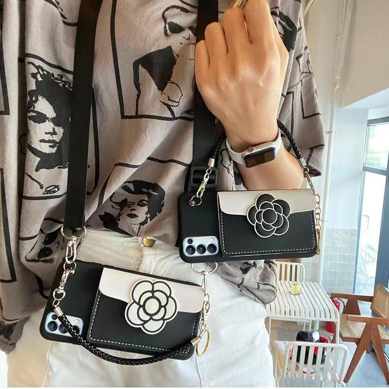 เคสโทรศัพท์มือถือนิ่ม อเนกประสงค์ พร้อมกระเป๋าสตางค์ และสายคล้องยาว สําหรับ Redmi 13C 12C Note 12 11 10 Pro 10C 9T 9A Xiaomi Poco X3 Mi 11 Lite 10T 11T