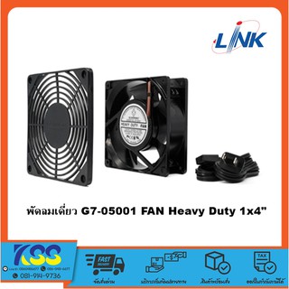 19" GERMANY G7-05001 FAN Heavy Duty 1 x 4" (2 Ball Bearing พร้อมหน้ากาก ABS และสายไฟ1.8เมตร)