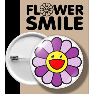 เข็มกลัด ฟลาวเวอร์ สไมล์ FLOWER SMILE PURPLE VIOLET ม่วง