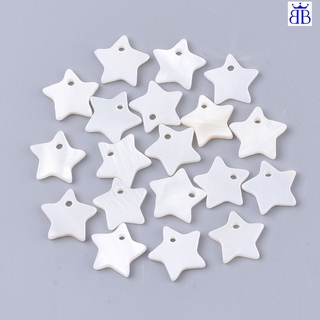 จี้รูปเปลือกหอยขนาด 10X10 . 5X2 มม . 20 ชิ้น