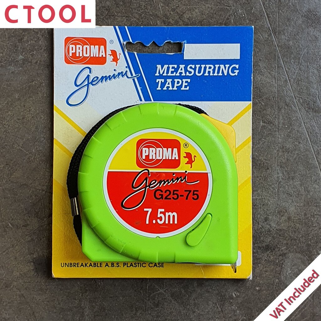 ตลับเมตร 7.5เมตร Proma ของแท้ - Authentic Measure Tape 7.5 Meter - ซีทูล Ctoolhardware