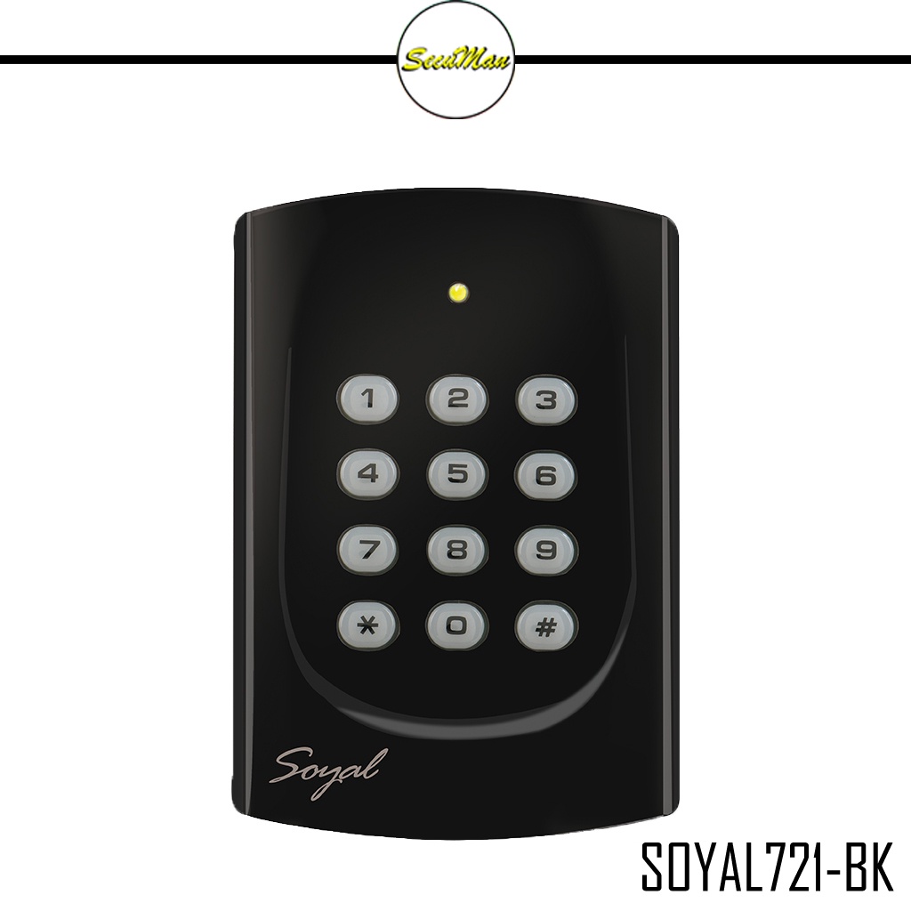 SOYAL721-BK(Card Reader) เครื่องอ่านบัตรSOYAL721 พร้อมอุปกรณ์เสริมสำหรับประตู