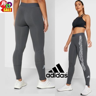 ADIDAS - ใหม่ กางเกงรัดกระชับกล้ามเนื้อใส่ออกกำลังกาย/ลำลอง ADIDAS MID-RISE COMPRESSION ALPHASKIN LONG TIGHTS FJ7161