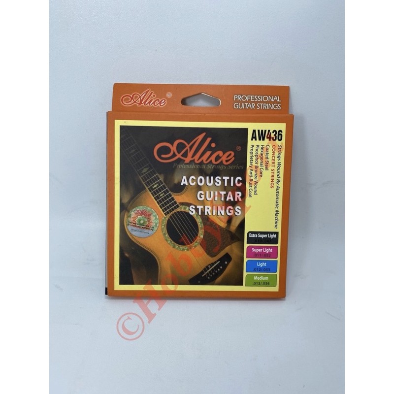 สายกีต้าร์โปร่ง Alice AW436 SL 0.28