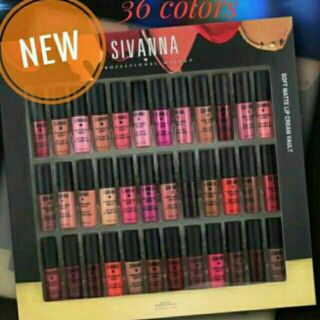 ขายส่ง✔✔งานแท้ Sivanna ลิปเซท 36  สี กำลังฮิตจร้า