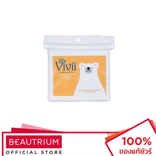 VIVII Pure Cotton 100% Cotton Buds ก้านสำลี 100pcs