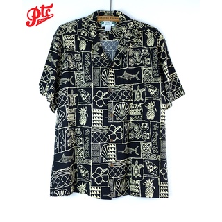 เสื้อฮาวาย TWO PALMS HAWAII SHIRT Marlin Black