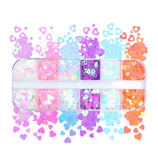 SIY  Valentines Day Nail Art Glitter Sequin Nail Paillette Flake Decor Manicure Tool